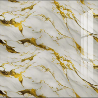 Panneau mural moderne en mousse 3D pour décoration murale intérieure Papier peint autocollant pelable 40*90cm Marbre imperméable antistatique