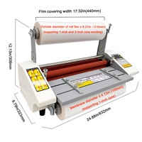 Machine à plastifier automatique à double face à vitesse réglable 9460T, machine à plastifier A2 à chaud et à froid, machine à plastifier A2