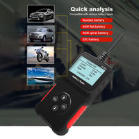 Penjualan Terlaris Penguji Baterai Layar LCD Detektor Baterai CCA AGM IEC / EN61010-1 untuk Detektor Baterai Mobil Genggam 12V BT201