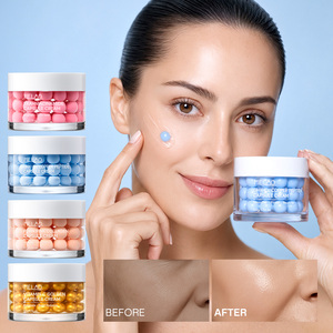 Crema en Cápsulas de Colágeno Facial de Marca Privada con Péptidos GHK-Cu, Péptidos de Cobre, PDRN, Colágeno Rosa y Ácido Hialurónico para Aclarar la Piel - Product Image 1