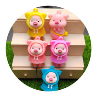 Breloques en PVC et caoutchouc en forme de cochon de dessin animé, motif imperméable, pour porte-clés, pendentif cochon, breloque de sac, breloque de clé de voiture, cadeaux pour femmes et filles