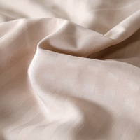Ensemble de literie en microfibre douce à rayures de 1 cm, ensemble de housse de couette et de draps de lit de luxe pour hôtel, taille king, 4 pièces