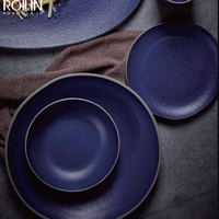 Vaisselle en gros du fabricant, assiettes en céramique nordique, assiettes de restauration, prix de gros, vaisselle en porcelaine pour hôtel