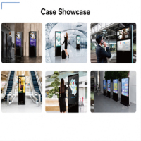 Écran LCD tactile intérieur de 65 pouces, écran LCD de kiosque 1080HD, totem publicitaire, affichage sur pied, pour magasin de détail, ascenseur
