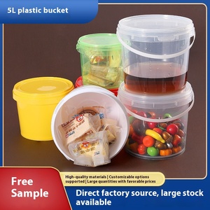 Seau en plastique <span class=keywords><strong>jetable</strong></span> direct d'usine de 5 litres scellé seau industriel épaissi pour tambours de distribution de revêtement de <span class=keywords><strong>peinture</strong></span> chimique - Product Image 2