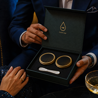 Caja de Regalo de Lujo con Logotipo Personalizado para Caviar Negro, Caja de Presentación de Alimentos Vacía de Cartón Rígido, Fabricante Mayorista