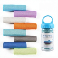 Serviette rafraîchissante brodée pour adultes, best-seller, pour le sport et le fitness, gadget d'été, bicolore, motif en maille imprimé personnalisé