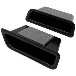 Car Door Storage Compartment For Ford Mustang 15-21 <b>Black</b> ABS Center <b>Console</b> Organizer Box With Adhesive Pad - Product Image 1
