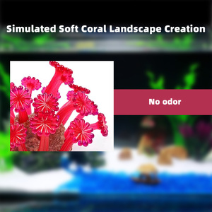 Ornamen Karang Buatan Plastik Lunak Ramah Lingkungan Tanaman Anemon Laut Realistis Dekorasi Lanskap Akuarium Tangki Ikan - Product Image 3