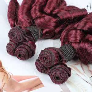 Extensiones de Cabello Humano Virgen Remy Brasileño 99J con <span class=keywords><strong>Rizos</strong></span> Elásticos Dobles de Grado 12A, Cabello Funmi, de 8 a 40 Pulgadas, Hechas a Máquina - Product Image 2
