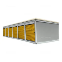 Unités de stockage portables de 20 pieds avec porte à enroulement Construction facile Conteneur de stockage portable à logo personnalisé