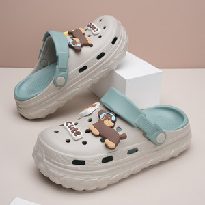 Новые женские сабо <span class=keywords><strong>2026</strong></span> года оптом: нескользящие, на толстой подошве, для детей, для сада, мягкие пляжные сандалии - Product Image 4