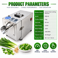 Machine de découpe automatique de légumes commerciale 150W pour oignon vert, ciboulette, poireau, ail et pousses de légumes