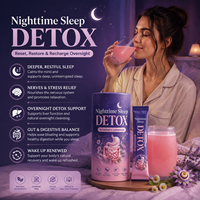 Poudre de boisson détoxifiante pour le sommeil nocturne, marque privée OEM, mélange d'herbes pour favoriser un sommeil profond, soulager le stress, soutenir la santé de l'intestin et du foie