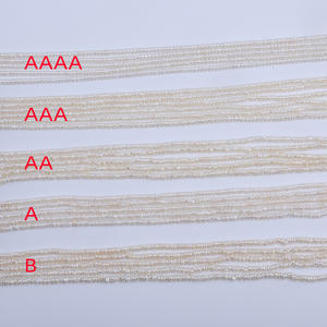 ลูกปัดมุกน้ำจืดธรรมชาติแบบขายส่ง ขนาด 3-4 มม. ผิวมันเงาสองด้าน ทรงบาร็อค สำหรับงาน DIY อุปกรณ์ทำสร้อยคอแบบกึ่งสำเร็จรูป มุกหลวมแบบมีรูด้านข้าง - Product Image 1