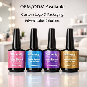 Mocmaki เจลทาเล็บ UV 15มล. เคลือบเงาด้วยเพชรประกายแสงออโรร่ากำจัดง่ายปลอดสารพิษจากมังสวิรัติออกแบบโลโก้ได้ตามต้องการ - Product Image 6
