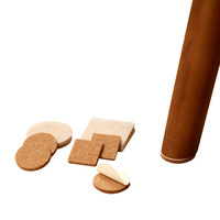 Nylon-Möbelbeinschoner, selbstklebend, rutschfest, geräuscharm, umweltfreundlich, verschleißfest, Stuhlauflagen, Bodenmatten, für Zuhause, Holz, Kaffee