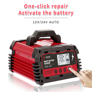 เครื่องชาร์จแบตเตอรี่รถยนต์ 12V 24V อัจฉริยะ ซ่อมแซมแบตเตอรี่ตะกั่วกรดด้วยพัลส์ กำลังไฟสูง พร้อมหน้าจอแสดงผล - Product Image 3