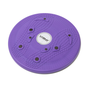 Disques de torsion <span class=keywords><strong>LIVEUP</strong></span> 25 cm gris + violet en PP durables pour l'exercice à domicile - Fitness de la taille et des pieds, planche rotative aérobic - Product Image 3