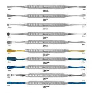 Curette chirurgicale manuelle Molt en acier inoxydable, instruments dentaires, éleveurs périostiques N.9 - Product Image 1