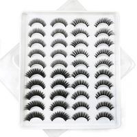 Cils en stock, fabricant de produits de beauté, cils longs naturels, 20 paires de faux cils naturels, faux cils longs pour le maquillage, cils en vison 3D