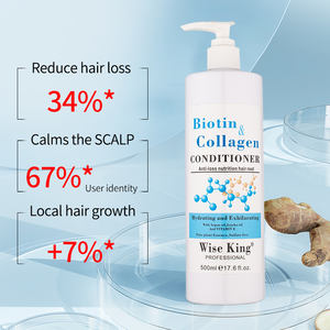 Shampooing bio pour la croissance des <span class=keywords><strong>cheveux</strong></span> à la biotine et au collagène 500 ml avec huile d'argan, extrait d'herbes, sans sulfate, formule 2-en-1, échantillon gratuit - Product Image 3