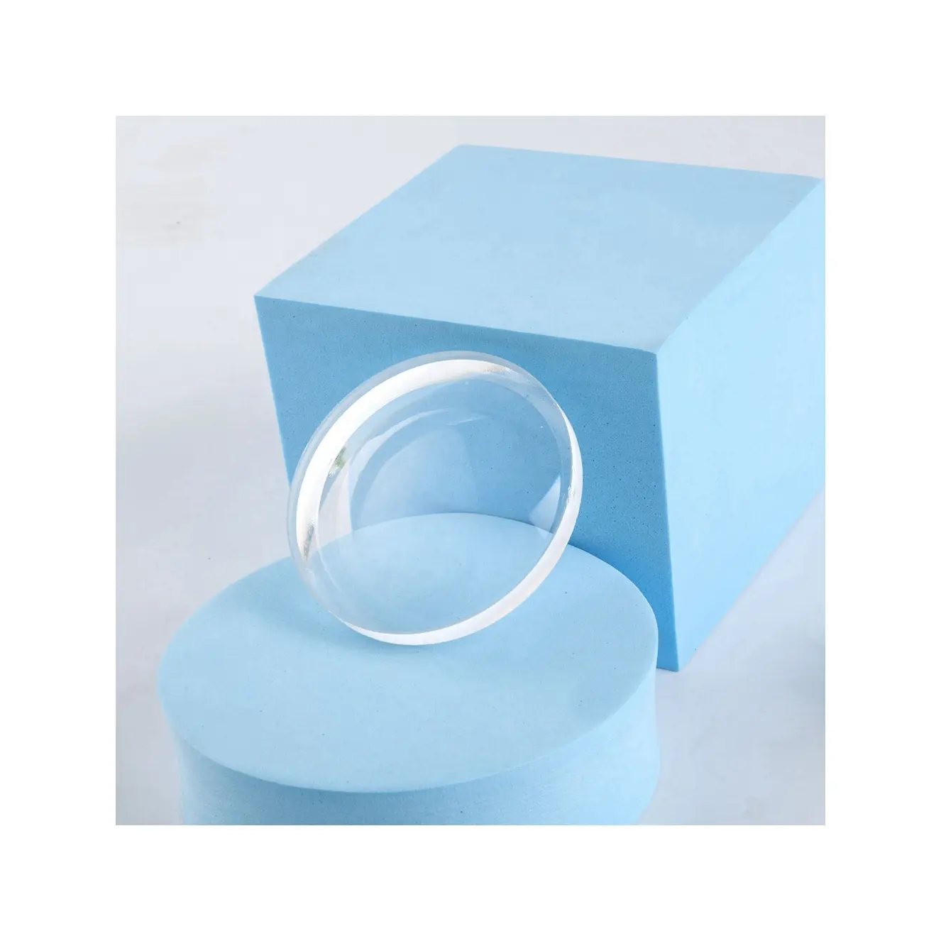 Lenti minerali UC/HMC in vetro semifinito bianco ottico intraoculare 1.523