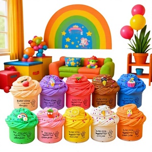 Slime de Plástico Color Durazno, Arcilla Esponjosa Tipo Nube, Pegamento Cremoso, Estilo Ramen, Similar a la Algodón, 24 Colores para Niños - Product Image 1