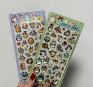 Vente flash - Autocollants 3D en cristal solide pour enfants - Pikachu, Doraemon, Crayon Shin-chan, <span class=keywords><strong>Tamagotchi</strong></span> - Autocollants 3D pour téléphone portable - Product Image 2