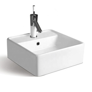 MING <span class=keywords><strong>LIU</strong></span> Lavabo de Baño Cuadrado de Cerámica con Diseño Moderno, Certificado ISO9001, Fácil de Limpiar, Color Blanco, Garantía de 3 Años - Product Image 3