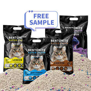 Lettiera per Gatti Premium in Argilla Sferica 4kg, Sabbia Agglomerante in Bentonite Frantumata 10L con Proprietà Deodoranti - Product Image 1