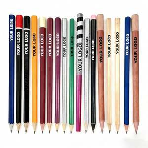 Lápices HB de Madera Negra de Alta Calidad con Borrador, Personalizables con Logotipo, al por Mayor para Regalos Promocionales - Product Image 1