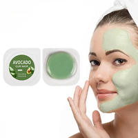 Masque d'argile pour le visage et le nez RubioAroma, à la vitamine C, au thé vert et au curcuma, pour peaux acnéiques, en format familial jumbo portable, avec étiquette privée personnalisée