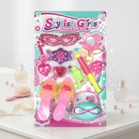 Set Rias Anak Zhishijie, Mainan Kosmetik Plastik Unisex, Mainan Peran-Peranan untuk Usia 2-13 Tahun, Tanpa Bahan Berbahaya