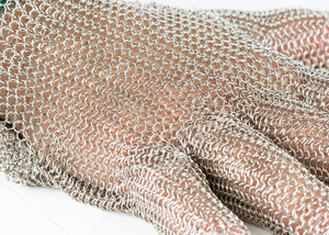 Gants <span class=keywords><strong>de</strong></span> <span class=keywords><strong>cuisine</strong></span> anti-coupure en acier inoxydable 316L, résistants aux coupures, pour boucher, protection <span class=keywords><strong>de</strong></span> niveau 9 ANSI/ISEA, certifiés CE - Product Image 3