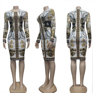 Vestidos Elegantes con Estampado Africano para Mujer, Ropa de Diseñador, Faldas Ajustadas, Negocio Propio de Mujeres Afroamericanas, Vestido de Verano a la Moda - Product Image 3