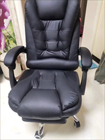 Design confortable Accoudoir Siège de bureau en cuir Dossier haut Chaise pivotante ergonomique en cuir PU Chaises de bureau de luxe