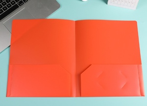 Custom logo Office Supplies Pp Material File <b>Folder</b> With Two Pockets <b>A4</b> Size Document File <b>Folder</b> - Product Image 2