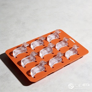9-Compartment DIY Dog-Shaped Eco-Friendly Flexible Silicone Ice Cube & Chocolate Mold Easy to Release Ice <b>Cream</b> <b>Maker</b> - Product Image 5