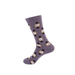 <b>Men's</b> Trendy Mid-Calf Length Printed Logo Couple Oil Painting Series Sports Long <b>Socks</b> Wholesale - Product Image 6