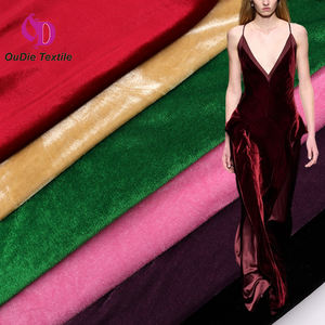 100% polyester velours tissu extensible doux et occultant pour robes <span class=keywords><strong>de</strong></span> <span class=keywords><strong>soirée</strong></span> pyjamas prix bon marché <span class=keywords><strong>de</strong></span> la fabrication également pour les canapés - Product Image 1