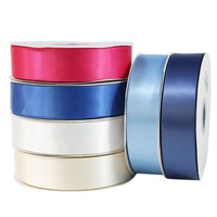 Ruban en satin 100 % polyester pour fleurs éternelles, 3,8 cm, simple face, écologique, 45/91 mètres, pour roses faites à la main et nœuds DIY, vente en gros