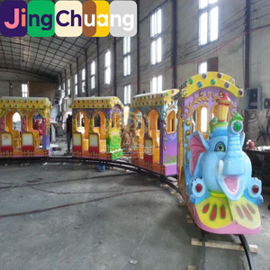 Grande <span class=keywords><strong>elefante</strong></span> cavalcabile per esterni con treno su binari, attrezzatura per parchi divertimento, ideale per centri commerciali e piazze, per divertimento di celebrità del web. - Product Image 6