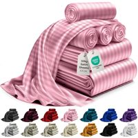 Ensemble de drap-housse en soie satinée naturelle faite à la main 22/25/30 Momme 6 pièces ensemble de drap-housse en soie douce ensembles de drap de lit pour dormir chambre