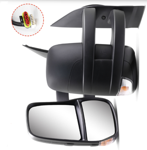 Espejo Retrovisor Lateral de Cristal Convexo Delantero Negro XMAXVISION de Alta Calidad con Intermitentes Integrados para Daily 2014+ LCV Brazo Largo - Product Image 4