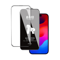 Film de protection anti-poussière anti-rayures sans bulles, anti-empreintes digitales, couverture complète, lunettes HD transparentes, pour Iphone15,15pro
