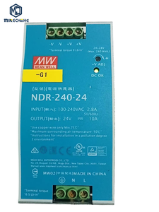 แหล่งจ่ายไฟสลับ NDR-240-24แหล่งจ่ายไฟกระแสสลับ24V 10A 240W แหล่งจ่ายไฟไฟฟ้ากระแสสลับลัดวงจร Prot - Product Image 1
