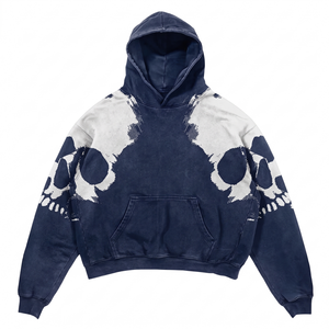 Vente en gros de sweats à capuche oversize vierges pour hommes, personnalisables avec logo, en molleton épais délavé à l'acide, style streetwear, haute qualité 7749 - Product Image 1