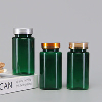 Bouteilles en plastique de 200 ml à large ouverture de qualité pharmaceutique pour médicaments, capsules, compléments alimentaires et comprimés