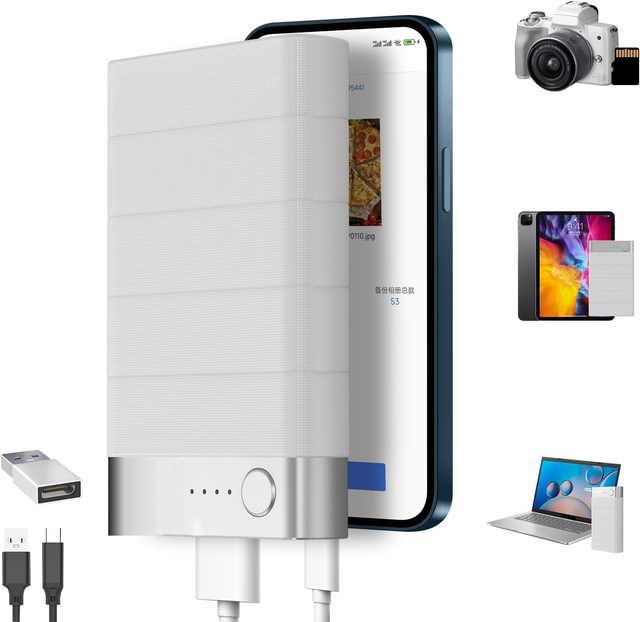 Smart & Easy 1TB Hard Drive Backup Photos Videos and Files USB3.0 HDD for PC Laptop Desktop Phone MacBook